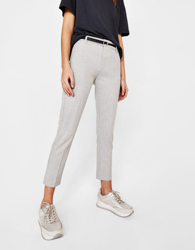 Belted chino trousers polo